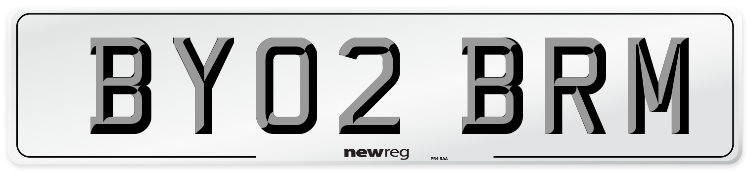 BY02 BRM Number Plate from New Reg